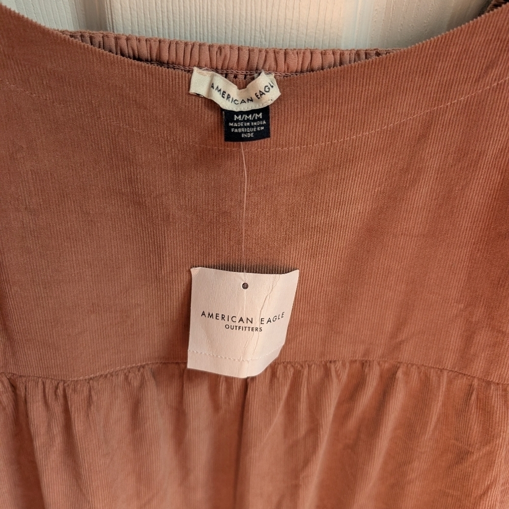 American Eagle Puff Sleeve Corduroy Dress - Picture 7 of 10